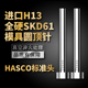 HASCO标准顶针进口真空全硬加氮化SKD61 12mm H13德标顶针顶杆2