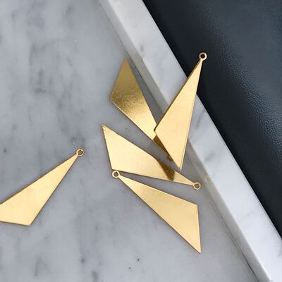 diy电镀不规则挂坠加厚手工吊片