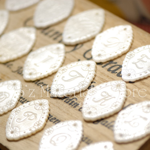 独家贝壳字母牌吊坠手工饰品配件