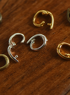 【DSz】万能扣迷你开合瓜子扣吊坠挂件连接配件diy纯铜镀金银保色