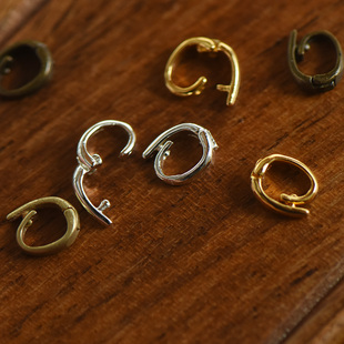 【DSz】万能扣迷你开合瓜子扣吊坠挂件连接配件diy纯铜镀金银保色