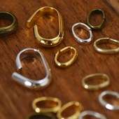 DSz 弧面蛋形开口圈挂件提升质感连接配件diy配件金银古铜黄铜