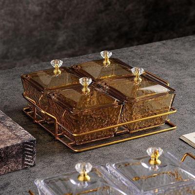 塑料水果盘客厅亚克力零食干果ktv酒吧糖果小吃商用分格