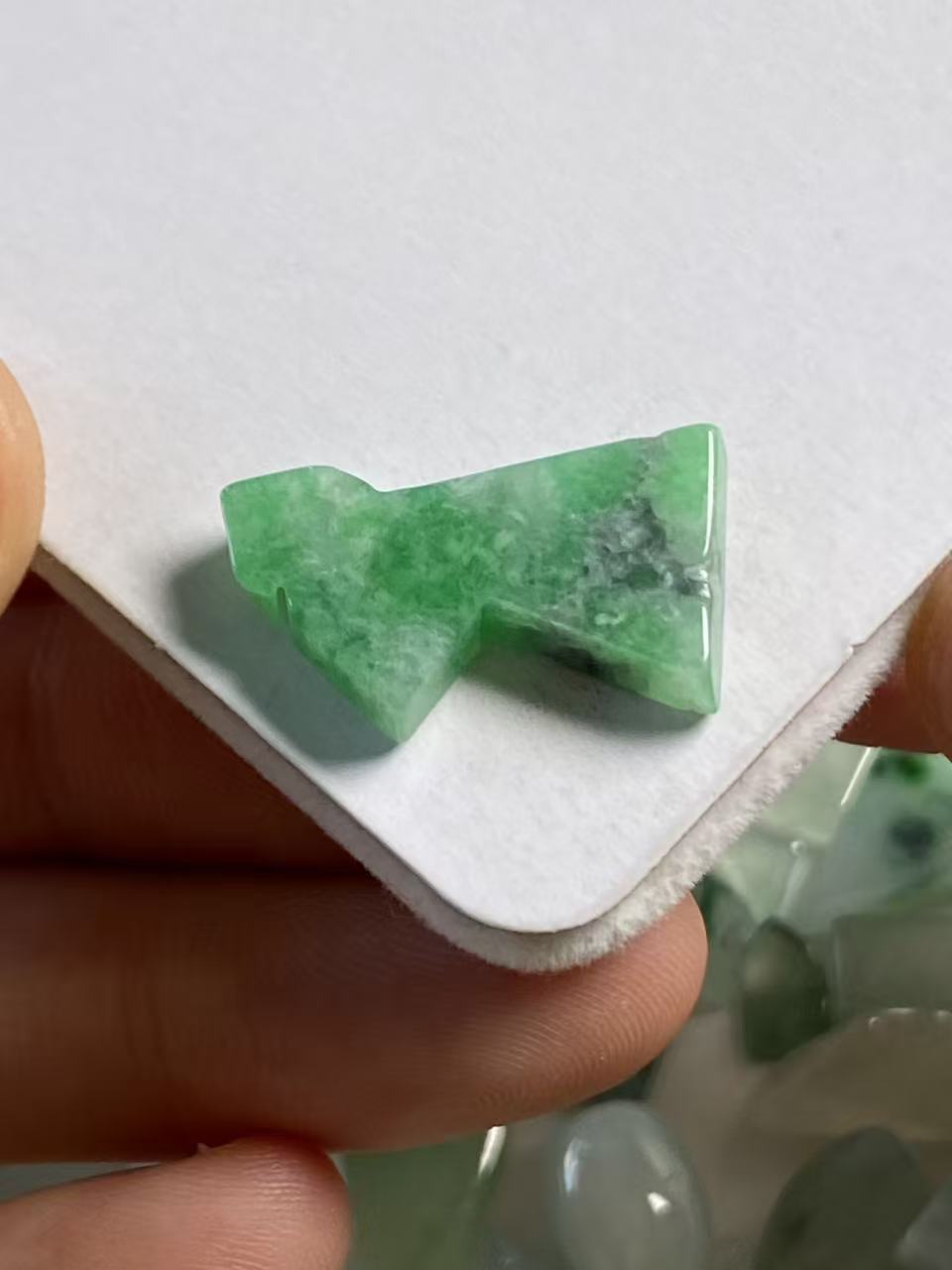 绿底料子