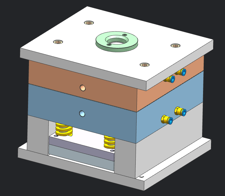 专业模具设计与制造塑料模具设计分模3d图2d图