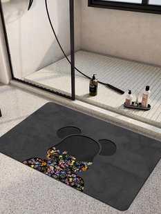 浴室地垫硅藻泥吸水垫卫生间门口防滑脚垫卫浴耐脏速干厕所洗手台