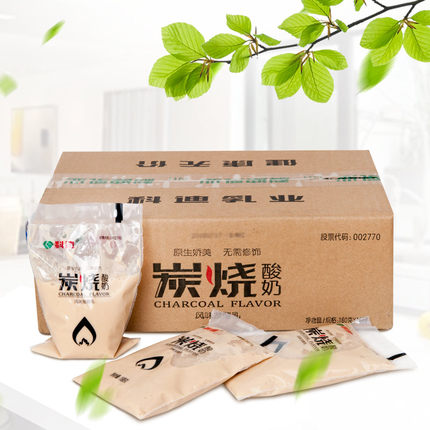 科迪炭烧酸奶透明装160mlx16袋整箱全脂风味发酵乳儿童学生早餐奶