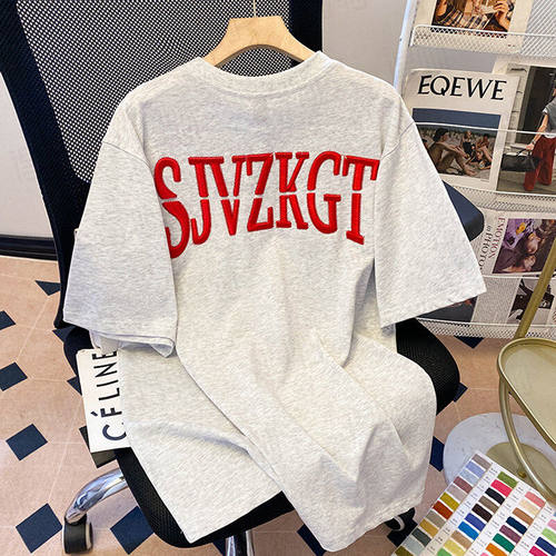 GTLA线上商店GATL韩版小鼠与猫穿搭260克双纱纯棉美式高街短袖T恤