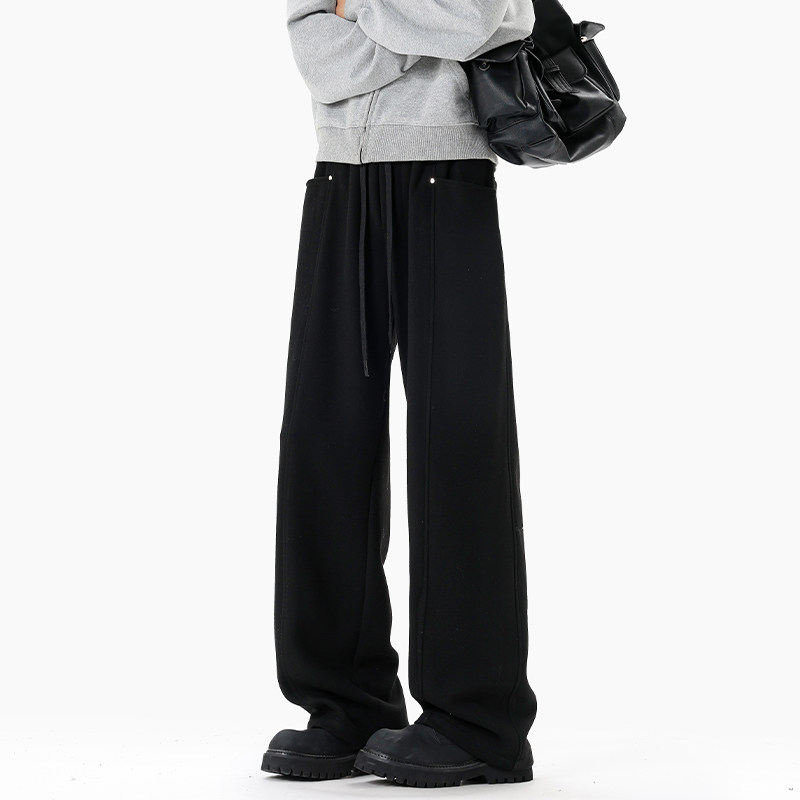 GTLA线上店铺叁佰TTBRO新品400g美式呢料立体拼接侧边口袋休闲裤