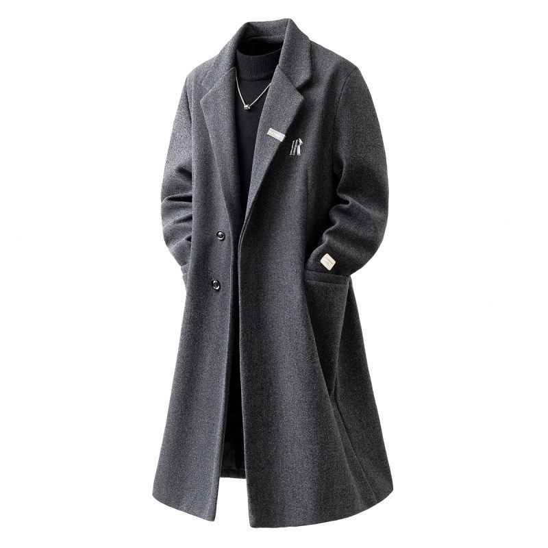 【NO LOGO】穿搭新品GTLA线上商店情侣中长款呢子大衣毛呢外套