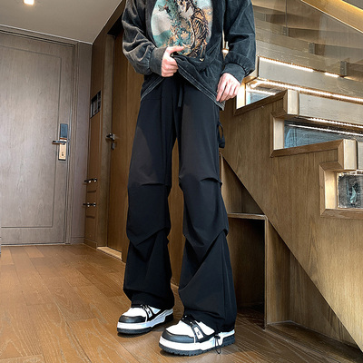 4Tra余庆伟的黑店油腻客GTLA韩版时尚博主穿搭大码工装裤