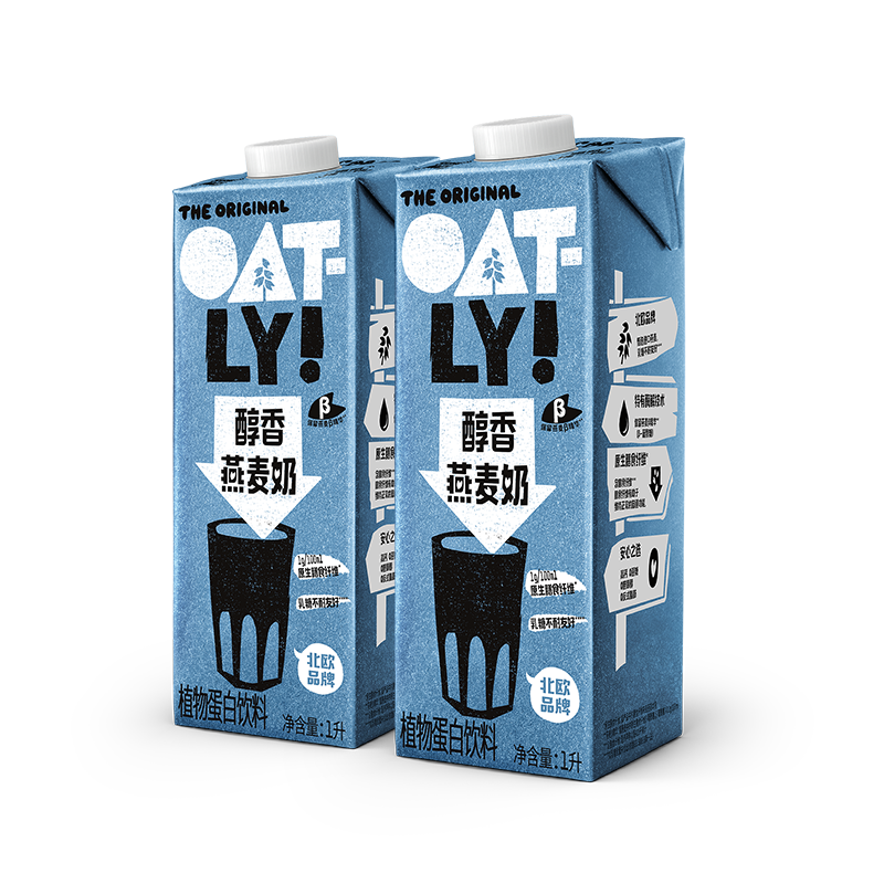 OATLY燕麦奶咖啡大师原味醇香燕麦奶家庭装植物蛋白饮料