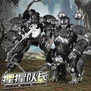 变形7电影金刚超能黑猩猩队长复刻版合金手办勇士模型儿童玩具男6