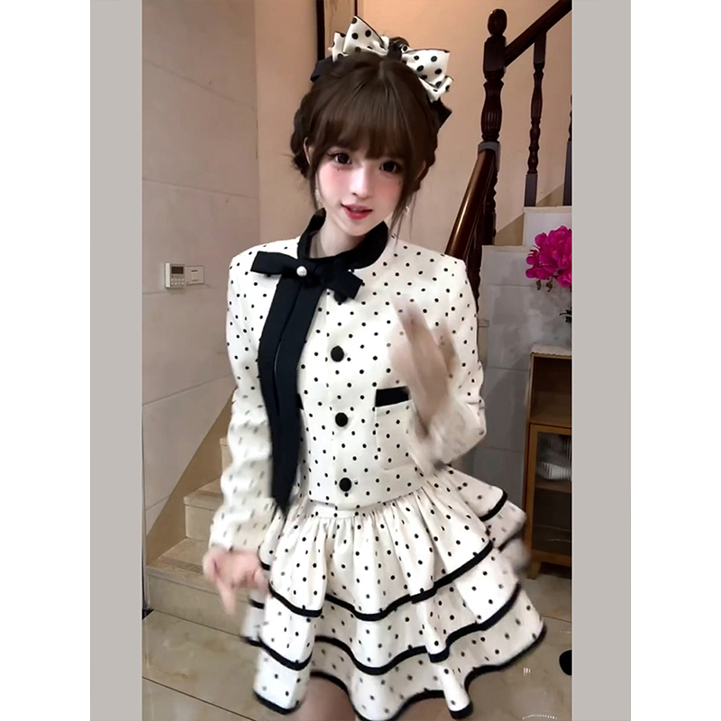 法式千金风气质套装裙女早秋季