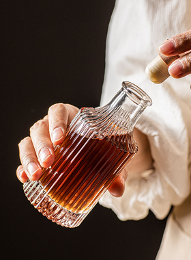 小号迷你咖啡杯150ml小容量玻璃杯便携冷萃瓶复古咖啡杯密封杯子