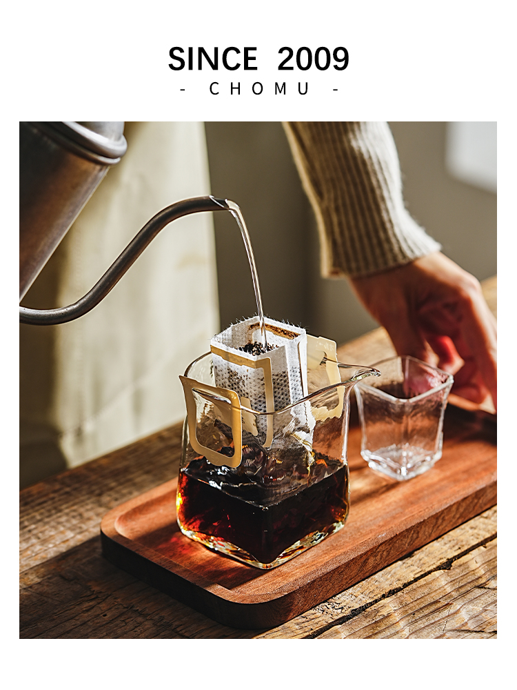 日本手冲咖啡分享壶设置加厚耐热玻璃挂耳咖啡特别品鉴杯公平杯