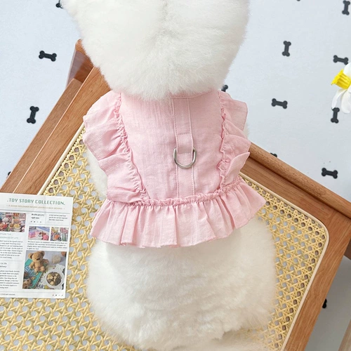 Новая Япония и Южная Корея INS Wind Pet Dogs и Cats Clothing Teddy Binbin Yingxia может потянуть в грудь и заднюю часть сердца