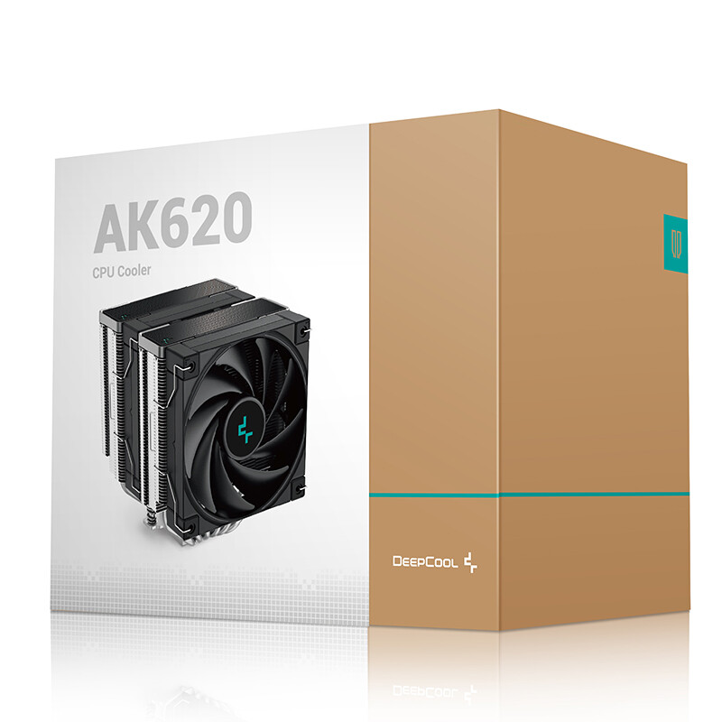 九州风神（DEEPCOOL）冰立方 AK620 CPU风冷散热器镀镍六热管