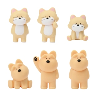 FRIENDS线条小狗小猫可爱盲盒手办摆件 SCOTTIE 韩国正版 PIGURE
