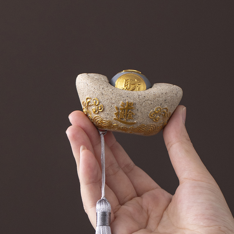 招财元宝把玩小物件装饰品茶宠摆件桌面工艺品乔迁吉祥物生日礼物