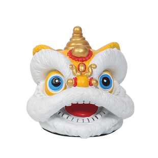 中国风黄色狮子头舞狮醒狮小摆件桌面装饰品创意佛山文创生日礼物