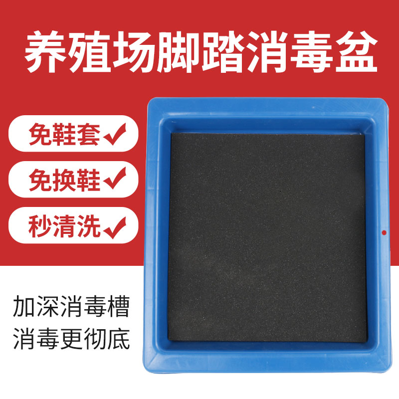 养殖场消毒脚踏盆猪场加厚消毒盒鞋底消毒鞋盒槽免拖鞋消毒器材