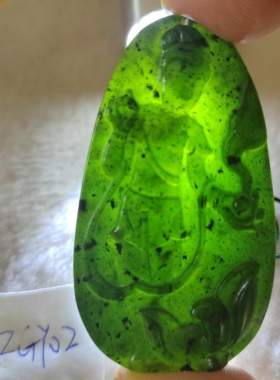 泰山玉弥勒佛泰山墨玉达摩吊坠