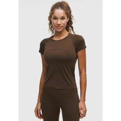 代购lululemon露露乐蒙女士运动T恤速干透气高弹贴合圆领短袖