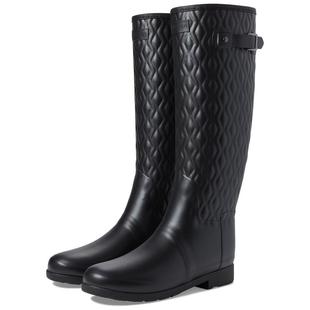 Quilt Boot 防水 黑色长筒女靴女式 Refined Tall Hunter Vertical