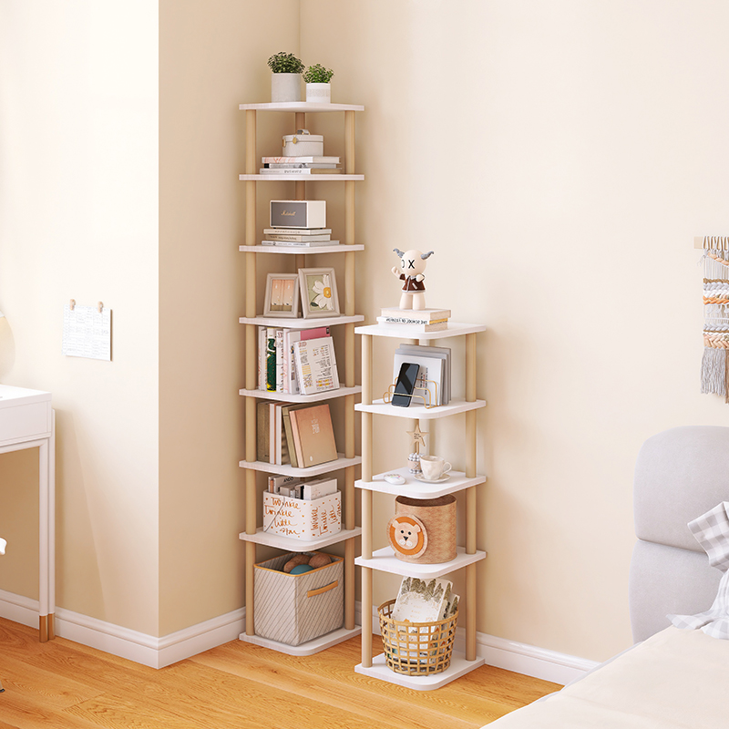 落地转角置物架小巧不占地