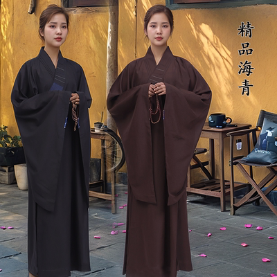 海青居士服禅修服大褂袈裟