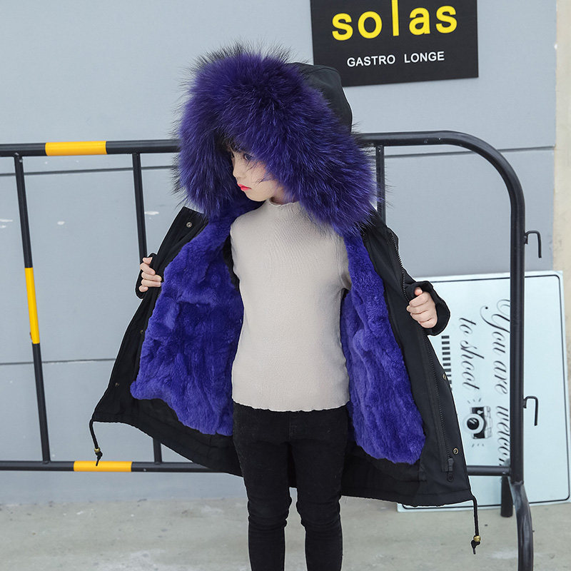 男女童中长款派克服保暖儿童皮草外套棉衣宝宝獭兔毛冬季大衣公主|ruв категории Детская одежда, пальто/пиджак/пальто, мех/имитация меха - от Buy2taobao.com для оказания профессиональной услуги покупки агента Taobao