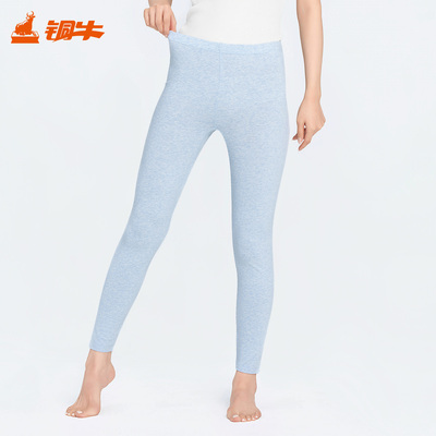 铜牛内衣花饰棉男/女裤 春秋薄款秋裤打底裤子线裤男裤女裤VK293