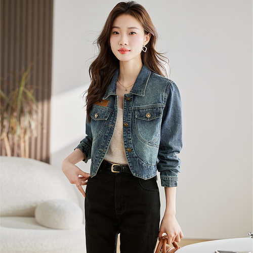 2024春季新款韩版小香风法式名媛牛仔短外套女减龄显瘦时尚上衣