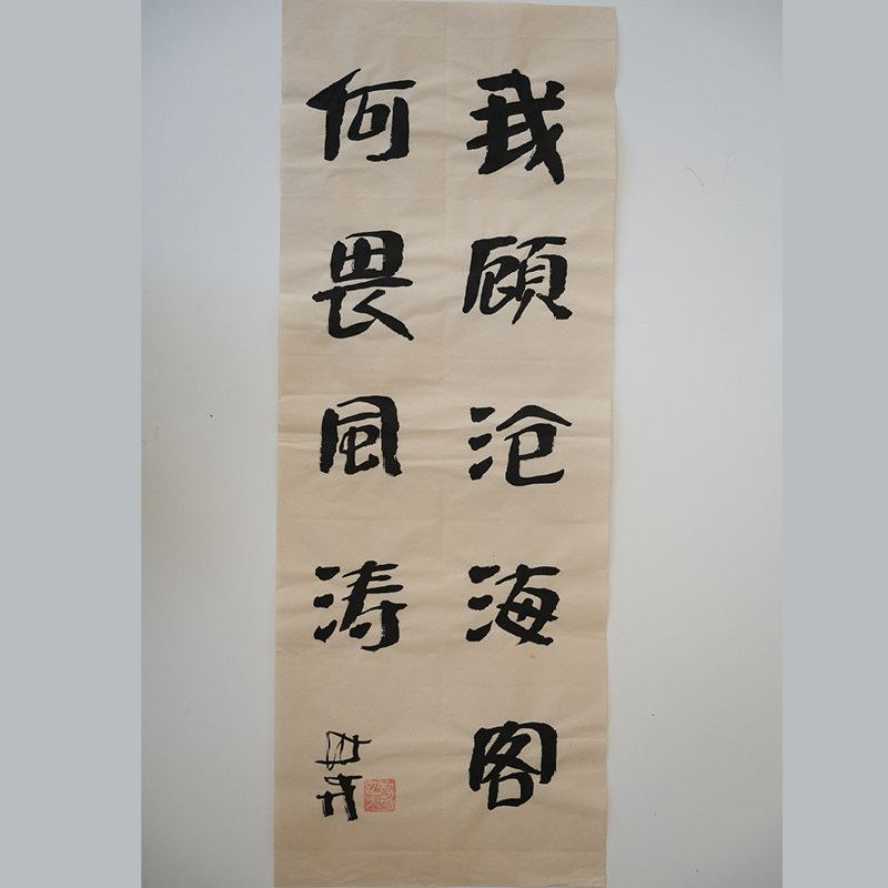 我顾沧海客 何惧风涛 书法作品作家手作/原稿