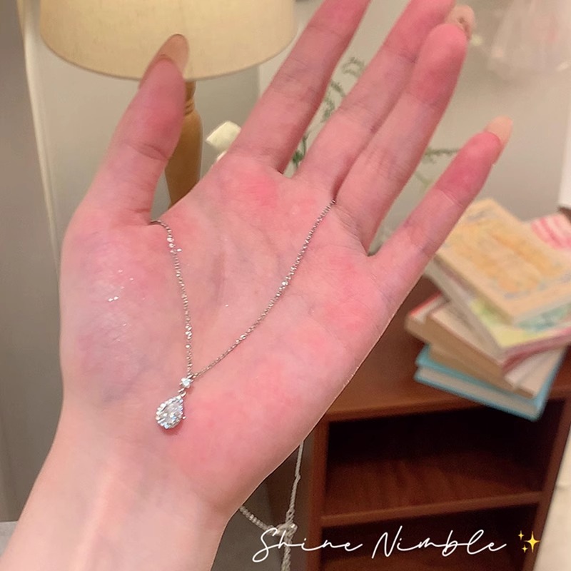 水滴999项链轻奢小众生日礼物