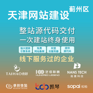 天津蓟州区网站建设开发定制 公司企业搭建设计官网 外贸站架设