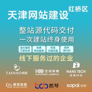 天津红桥区网站建设开发定制 公司企业搭建设计官网 外贸站架设