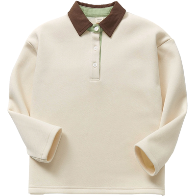 秋冬男童加绒休闲落肩卫衣痞帅风