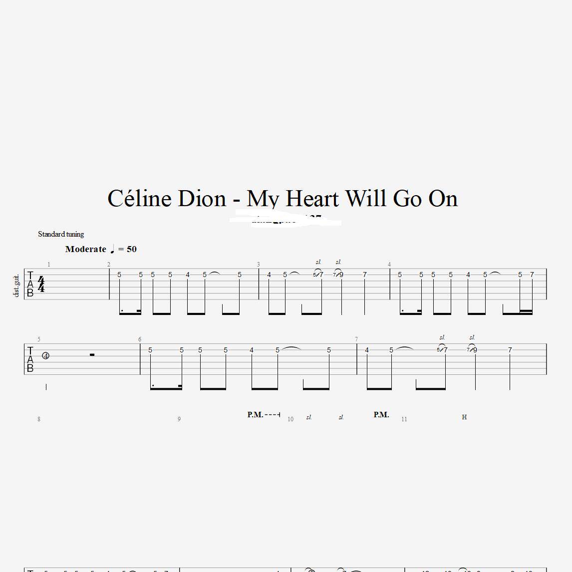 泰坦尼克号 我心永恒 主题曲吉他solo全曲