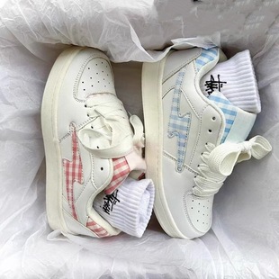 青岛福客来女鞋代工厂2026夏季鸳鸯板鞋美式小众面包鞋透气夏日清