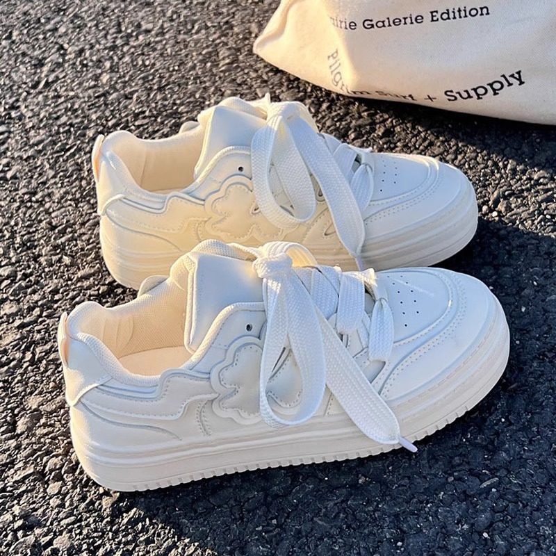 青岛福客来女鞋代工厂小白鞋女2026春秋新款厚底帆布鞋奶fufu原创,女鞋,休闲板鞋,淘宝优惠券,粉丝福利购,淘宝优惠卷