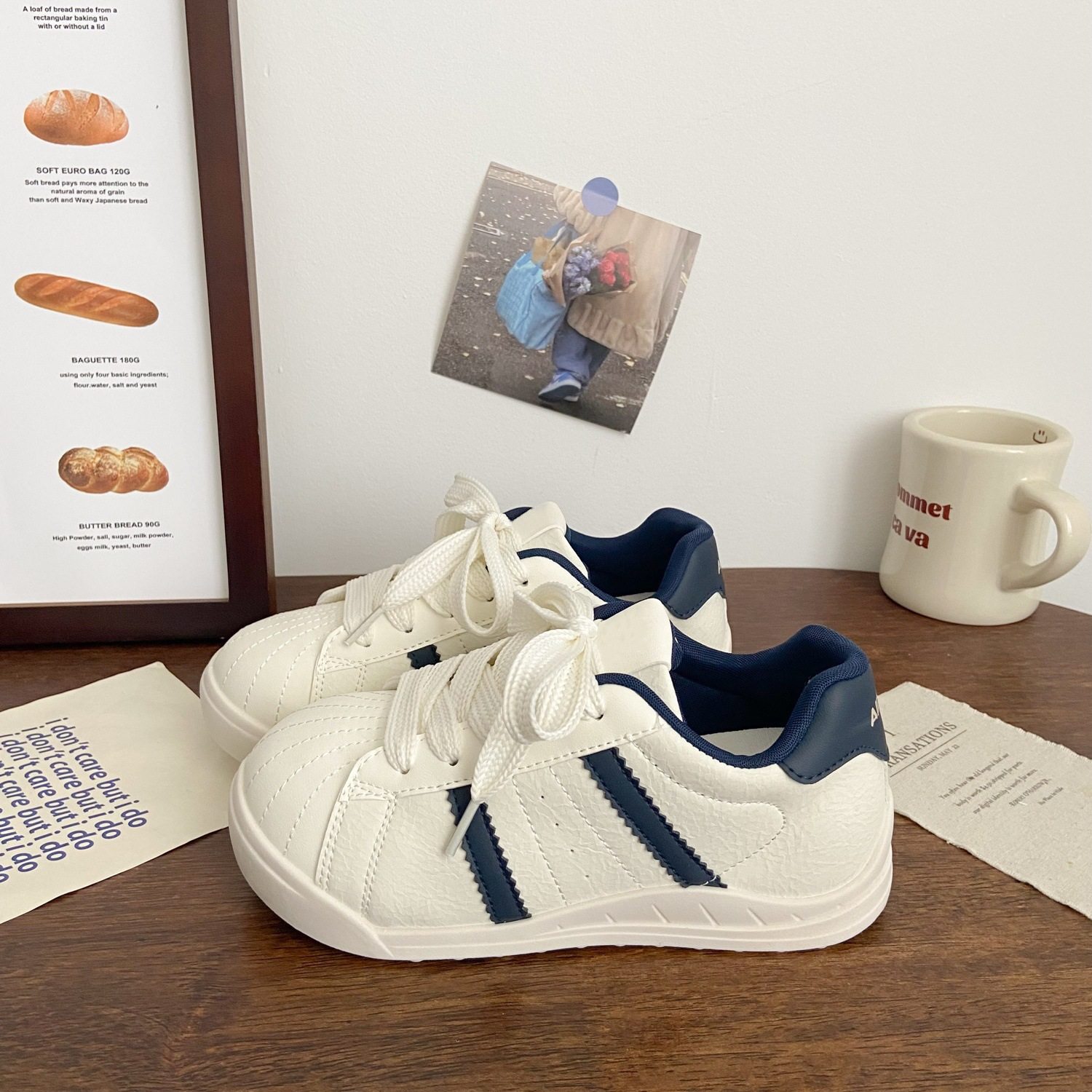 青岛福客来女鞋代工厂小白鞋女2026新款秋季配裙子鞋子百搭面包鞋,女鞋,休闲板鞋,淘宝优惠券,粉丝福利购,淘宝优惠卷