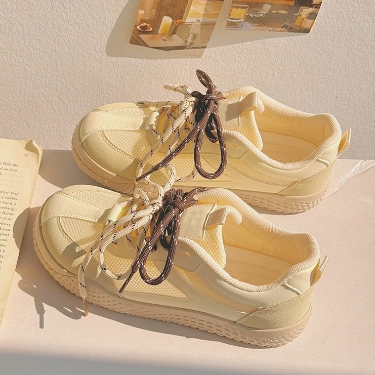 青岛福客来女鞋代工厂小白鞋女2026夏季新款透气网面鞋配裙子百搭,女鞋,休闲板鞋,淘宝优惠券,粉丝福利购,淘宝优惠卷