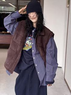 九天ESME麂皮绒加厚款 大口袋棉马甲 工装