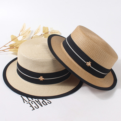 草帽遮阳帽女士夏凉帽