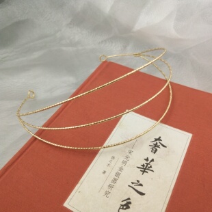 三层电泳保色发冠底座底托 DIY手工制作古风发簪新娘皇冠材料配件