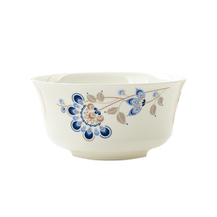 岚汀骨瓷米饭碗家用陶瓷面碗小号汤碗唐山骨质瓷餐具单个大号粥碗