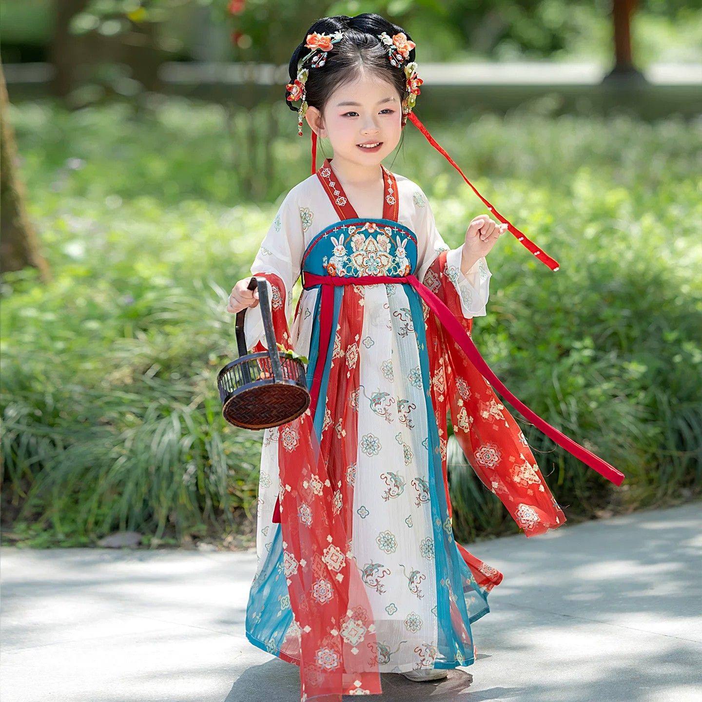 汉服女童古典舞儿童夏季襦裙图片