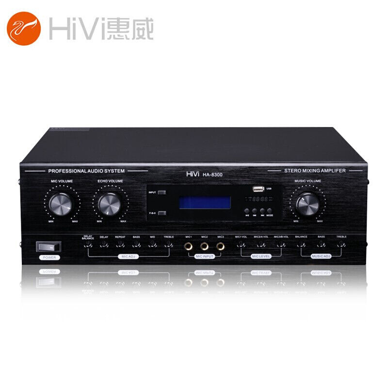 Hivi/惠威HA-8300专业蓝牙USB卡拉OK机定阻家用K歌会议舞台功放HA-封面